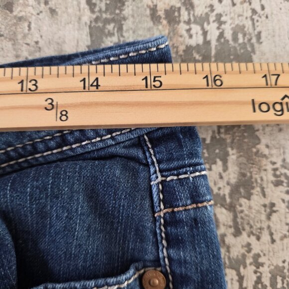 Seven7 Women's Blue Jean Shorts Size 6 - Picture 7 of 8